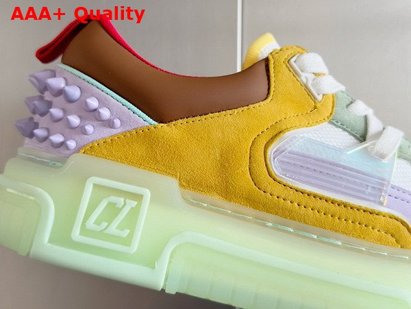 Christian Louboutin Astroloubi Sneaker Multicolor Suede Calf Leather Replica