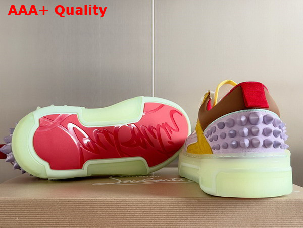 Christian Louboutin Astroloubi Sneaker Multicolor Suede Calf Leather Replica