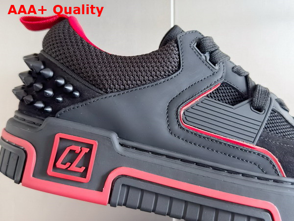 Christian Louboutin Astroloubi Sneaker in Black Calf Leather Replica