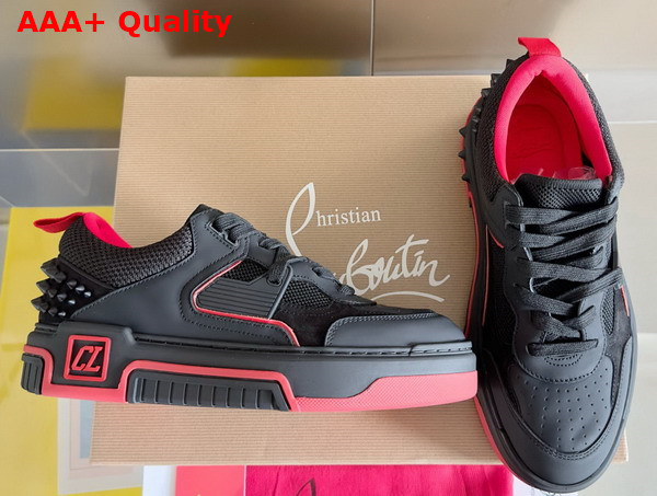Christian Louboutin Astroloubi Sneaker in Black Calf Leather Replica