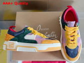 Christian Louboutin Astroloubi Sneaker in Multicolor Suede Calf Leather Replica