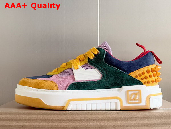 Christian Louboutin Astroloubi Sneaker in Multicolor Suede Calf Leather Replica