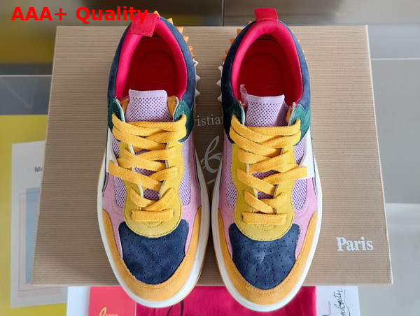 Christian Louboutin Astroloubi Sneaker in Multicolor Suede Calf Leather Replica