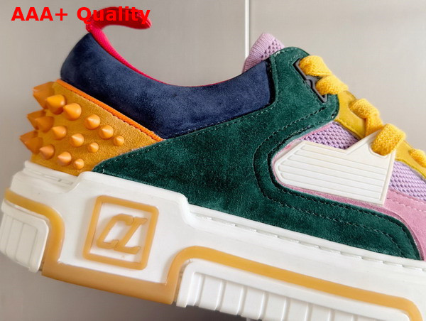 Christian Louboutin Astroloubi Sneaker in Multicolor Suede Calf Leather Replica