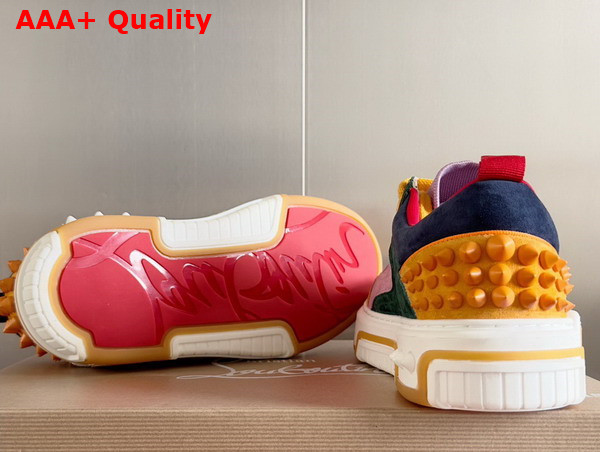 Christian Louboutin Astroloubi Sneaker in Multicolor Suede Calf Leather Replica