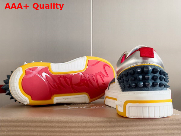 Christian Louboutin Astroloubi Sneaker in Titan Calf Leather Replica