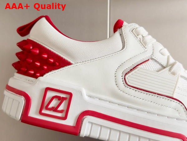 Christian Louboutin Astroloubi Sneaker in White Calf Leather Replica