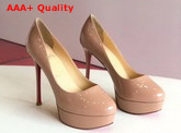 Christian Louboutin Bianca Platform Pump Nude Patent Leather Replica