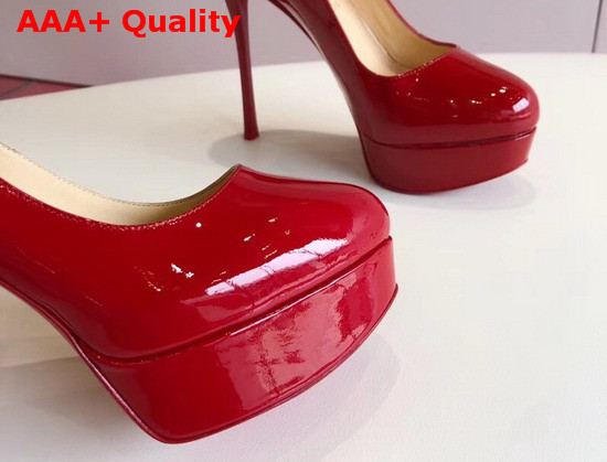 Christian Louboutin Bianca Platform Pump Red Patent Leather Replica