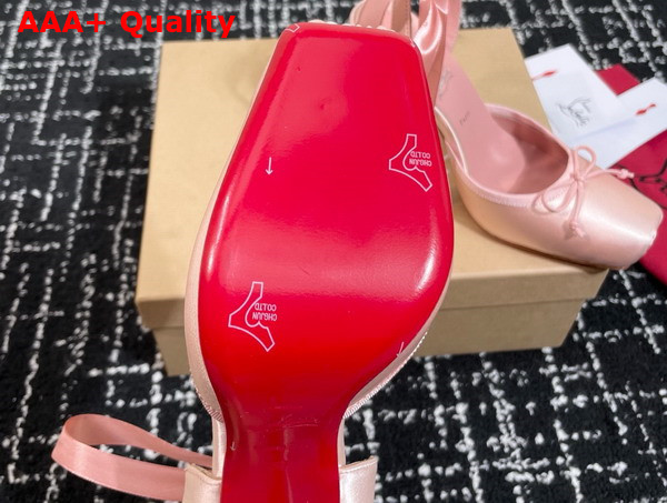 Christian Louboutin Cassia Lace Up 100mm Strappy Pumps Crepe Satin Blush Replica