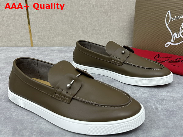 Christian Louboutin Chambeliboat Shoes in Silex Calf Leather for Men Replica