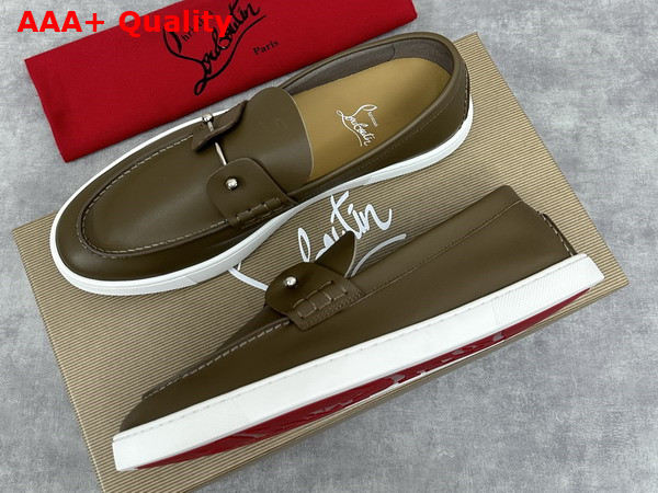 Christian Louboutin Chambeliboat Shoes in Silex Calf Leather for Men Replica