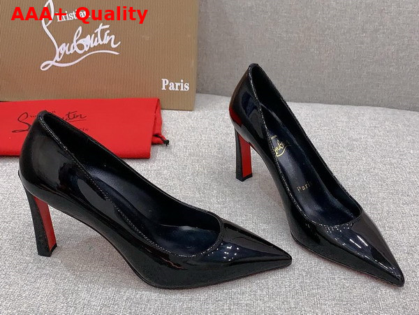 Christian Louboutin Condora 100mm Pumps in Black Patent Calf Leather Replica