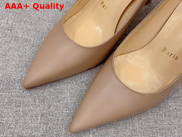 Christian Louboutin Condora 100mm Pumps in Blush Nappa Leather Replica