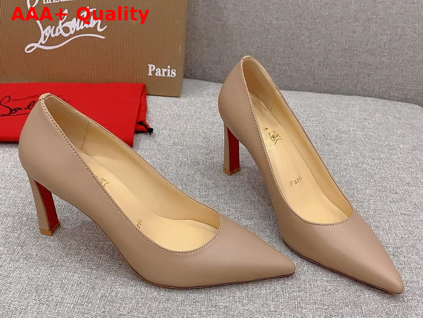 Christian Louboutin Condora 100mm Pumps in Blush Nappa Leather Replica
