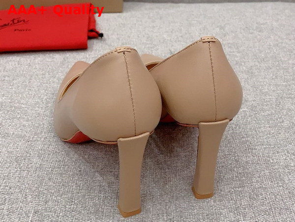 Christian Louboutin Condora 100mm Pumps in Blush Nappa Leather Replica
