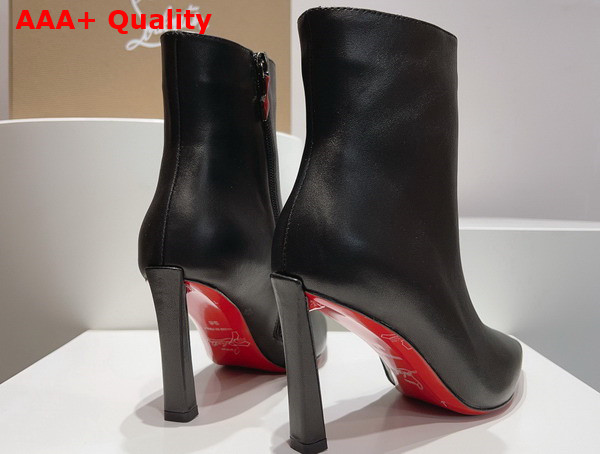 Christian Louboutin Condora Booty in Black Calf Leather 85mm Heel Replica