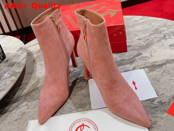 Christian Louboutin Condora Booty in Pink Veau Velours Replica