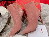 Christian Louboutin Condora Booty in Pink Veau Velours Replica