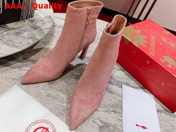 Christian Louboutin Condora Booty in Pink Veau Velours Replica