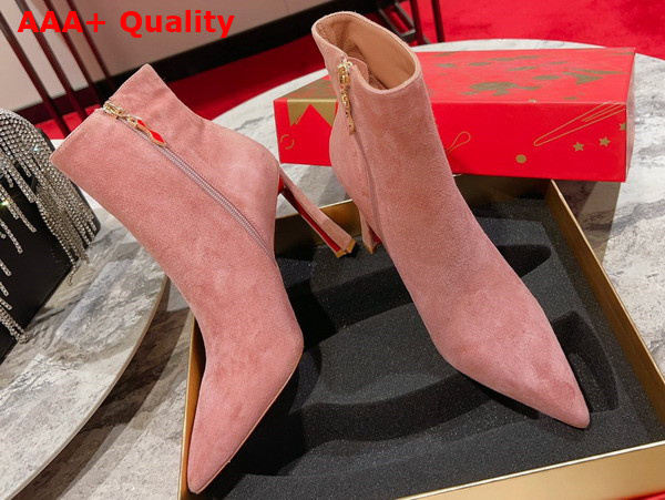 Christian Louboutin Condora Booty in Pink Veau Velours Replica