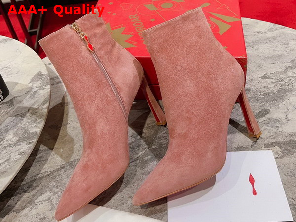 Christian Louboutin Condora Booty in Pink Veau Velours Replica