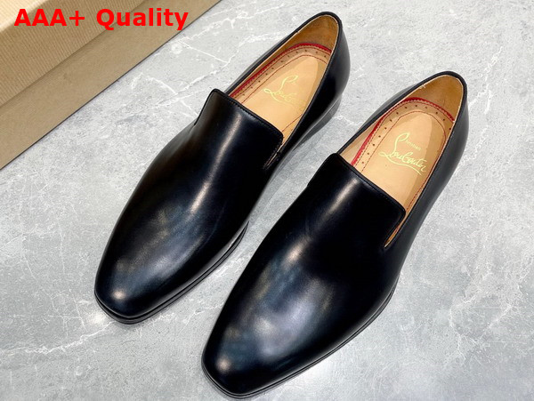 Christian Louboutin Dandelion Loafer in Black Calf Leather Replica