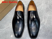 Christian Louboutin Dandelion Tassel Loafer in Black Calf Leather Replica