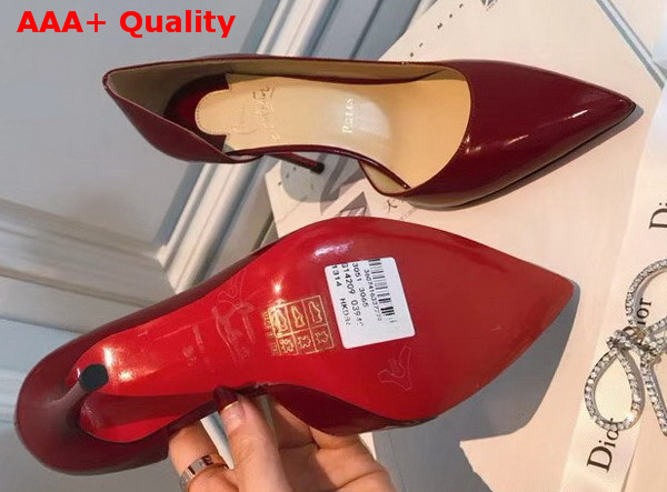 Christian Louboutin Iriza Patent 100mm Red Patent Leather Replica