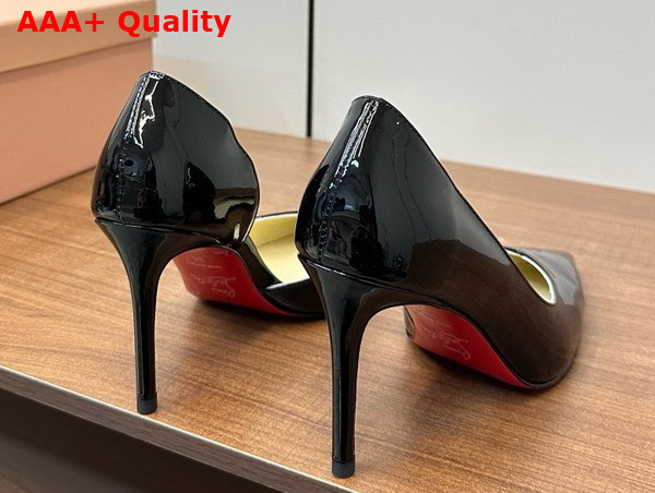 Christian Louboutin Iriza Pump 85mm Pump Black Patent Calf Leather Replica