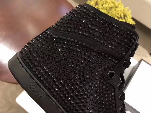 Christian Louboutin Loubikick Sneaker Boot with Strass Black For Sale