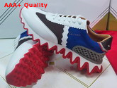 Christian Louboutin Loubishark Flat White and Blue Replica