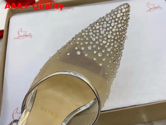 Christian Louboutin Maia Labella Pump Silver Specchio Laminato Replica