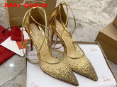 Christian Louboutin Maia Labella Pump Version Gold Specchio Brosse Replica