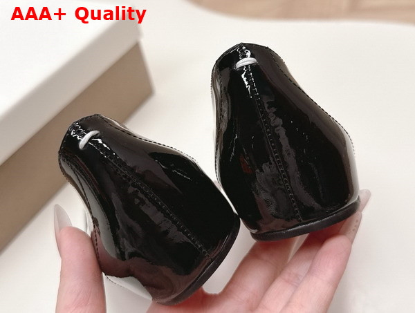 Christian Louboutin Marlougiela Ballerinas in Black Patent Calf Leather Replica