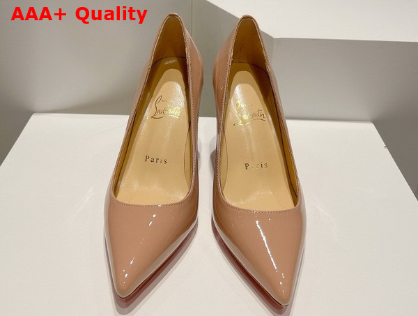 Christian Louboutin Pump in Nude Patent Leather Replica