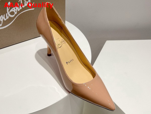 Christian Louboutin Pump in Nude Patent Leather Replica