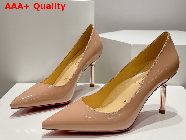 Christian Louboutin Pump in Nude Patent Leather Replica