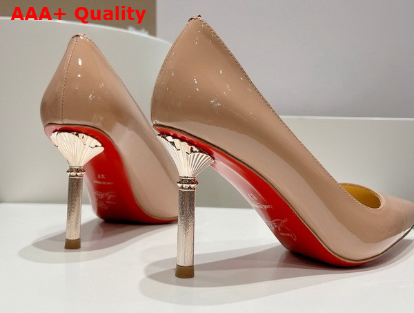 Christian Louboutin Pump in Nude Patent Leather Replica