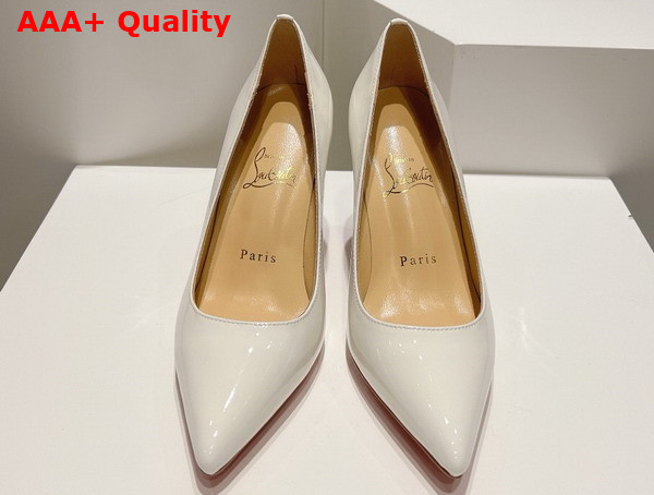 Christian Louboutin Pump in White Patent Leather Replica