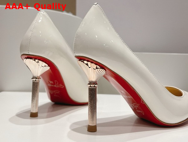 Christian Louboutin Pump in White Patent Leather Replica