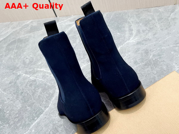 Christian Louboutin Samson Ankle Boot in Blue Veau Velours Replica
