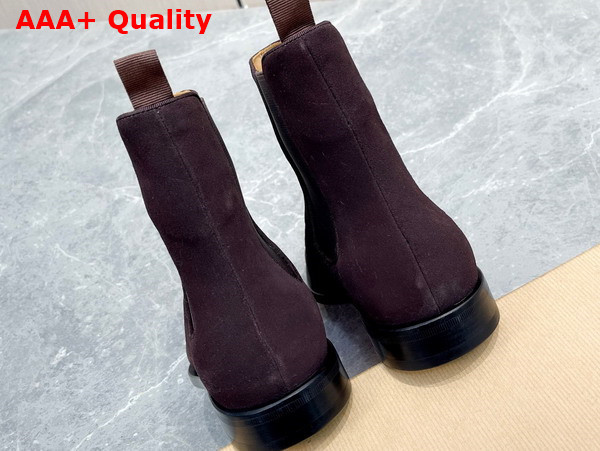 Christian Louboutin Samson Ankle Boot in Brown Veau Velours Replica