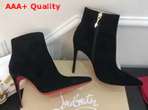 Christian Louboutin So Kate Booty in Black Suede Leather Replica