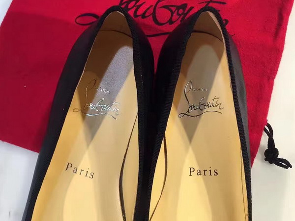 Christian Louboutin Solasofia Flat in Black Calf Leather For Sale