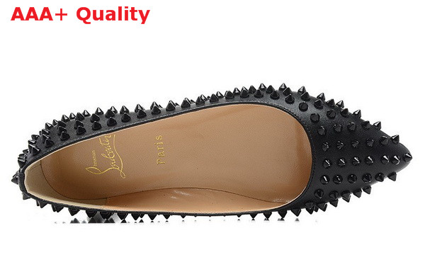 Christian Louboutin Sonietta Spikes All Black for Sale