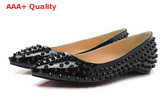 Christian Louboutin Sonietta Spikes Shiny Black for Sale
