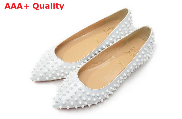 Christian Louboutin Sonietta Spikes White for Sale