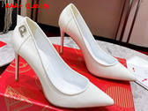 Christian Louboutin Sporty Kate Pump in White Patent Leather Replica