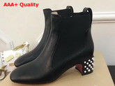 Christian Louboutin Study Ankle Boot in Black Calfskin Replica